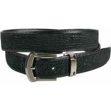 Genuine shark leather belt SHARK102 Black