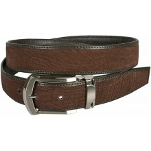 Genuine shark leather belt SHARK102 Brown