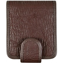 Genuine shark leather lipstick case SHARK2145 Brown