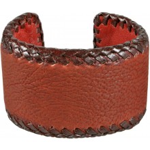 Genuine shark leather bracelet SHARK2211 Cognac