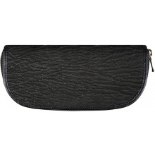 Genuine shark leather glasses case SHARK2345 Black