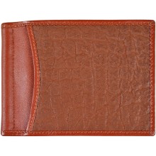 Genuine shark leather money clip SHARK2392A Cognac