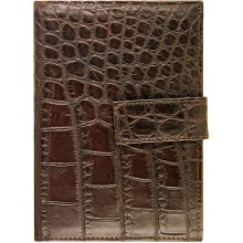 Genuine crocodile leather wallet SMMRW Oak