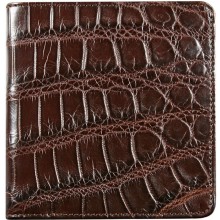 Genuine crocodile leather wallet SMW003 Oak