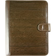 Genuine sea snake leather organizer holder SN2397 Brown