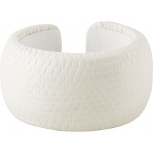 Genuine sea snake leather bracelet SNAKE040MP White