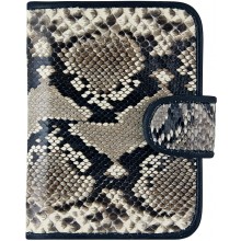 Genuine python leather card holder SNCC001PT Natural