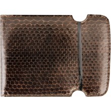 Genuine sea snake leather cash cover SNCCOV01 Brown