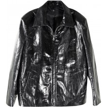 Genuine snake leather jacket SNJACKET01 Black