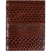 Genuine snake leather wallet SNW01HK Brown