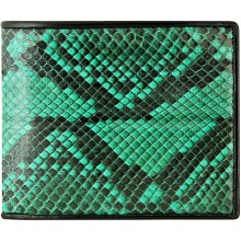 Genuine python leather wallet SNW03C Green