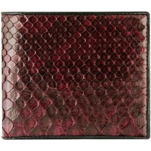 Genuine python leather wallet SNW04-1PT Burgundy