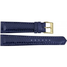 Genuine sea snake leather watch band SNWB004 Midnight Blue