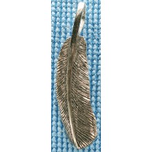 Sterling silver "feather" pendant SPENDANT003