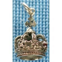 Sterling silver crown pendant SPENDANT004