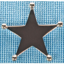 Sterling silver sheriff star pendant SPENDANT007