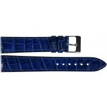 Genuine crocodile leather watch band SPMC-S01 Midnight Blue