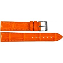 Genuine crocodile leather watch band SPMC-S01 Orange