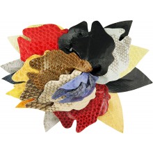 Genuine sea snake leather hair barrette SSNHBAR01 MC