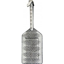 Genuine sea snake leather luggage tag SSNLUG01 Bone