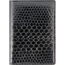 Genuine snake leather money clip SSNMCLIP05 Black