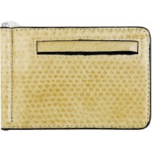 Genuine snake leather money clip SSNMCLIP09 Beige