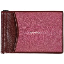 Genuine stingray leather money clip ST2392 Violet