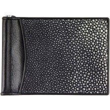 Genuine stingray leather money clip ST2392A-SA Black