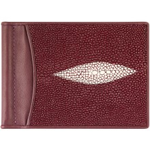 Genuine stingray leather money clip ST2392A Violet