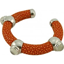 Genuine stingray bracelet & moonstone ST-1MBCR10-3-MS Canaries