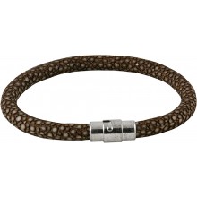 Genuine stingray leather bracelet STBL01SA-S Brown