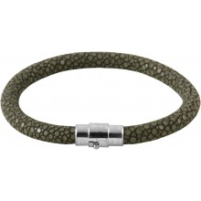 Genuine stingray leather bracelet STBL01SA-S Grey