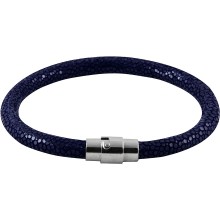 Genuine stingray leather bracelet STBL01SA-S Midnight Blue