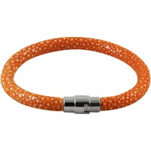 Genuine stingray leather bracelet STBL01SA-S Orange
