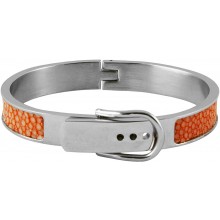 Genuine stingray leather bracelet STBL07SA-S Brick