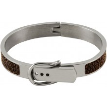 Genuine stingray leather bracelet STBL07SA-S Brown