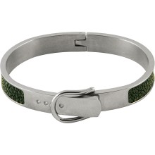Genuine stingray leather bracelet STBL07SA-S Green