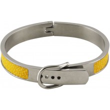 Genuine stingray leather bracelet STBL07SA-S Yellow