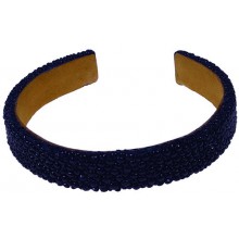 Genuine stingray leather bracelet STBRAS001 Blue