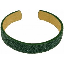 Genuine stingray leather bracelet STBRAS001 Green