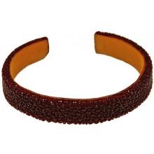 Genuine stingray leather bracelet STBRAS001 Burgundy