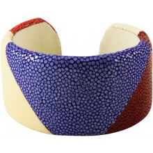 Genuine stingray leather bracelet STBRAS040-SA MC1