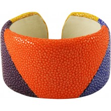 Genuine stingray leather bracelet STBRAS040-SA MC2