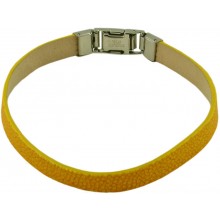 Genuine stingray leather bracket STBRAS05-8S Yellow