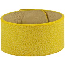 Genuine stingray leather bracelet STBRAS06-30SA Yellow