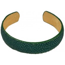 Genuine stingray leather bracelet STBRAS17 Green