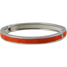 Genuine stingray leather bracelet STBRAS208S-SA Orange