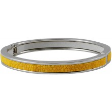 Genuine stingray leather bracelet STBRAS208S-SA Yellow