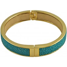 Genuine stingray leather bracelet STBRAS212G-SA Light Green