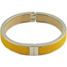 Genuine stingray leather bracelet STBRAS212S Yellow